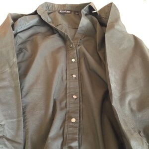 Olive Green 7th Avenue Design Studio, NY & Company Women Shirt, SizeL- Pre-owned